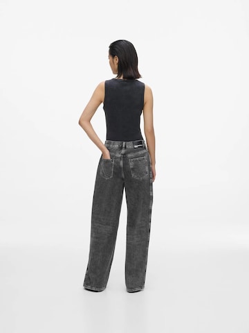 KARL LAGERFELD JEANS Široke hlačnice Kavbojke | siva barva