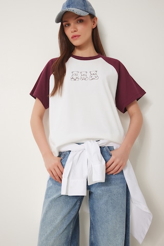 T-shirt Happiness İstanbul en rouge