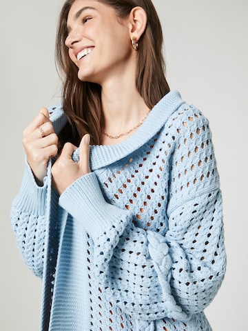 florence by mills exclusive for ABOUT YOU Knit cardigan 'Hillside View' in Blue