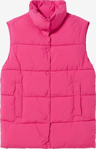 Gilet Bershka en rose : devant