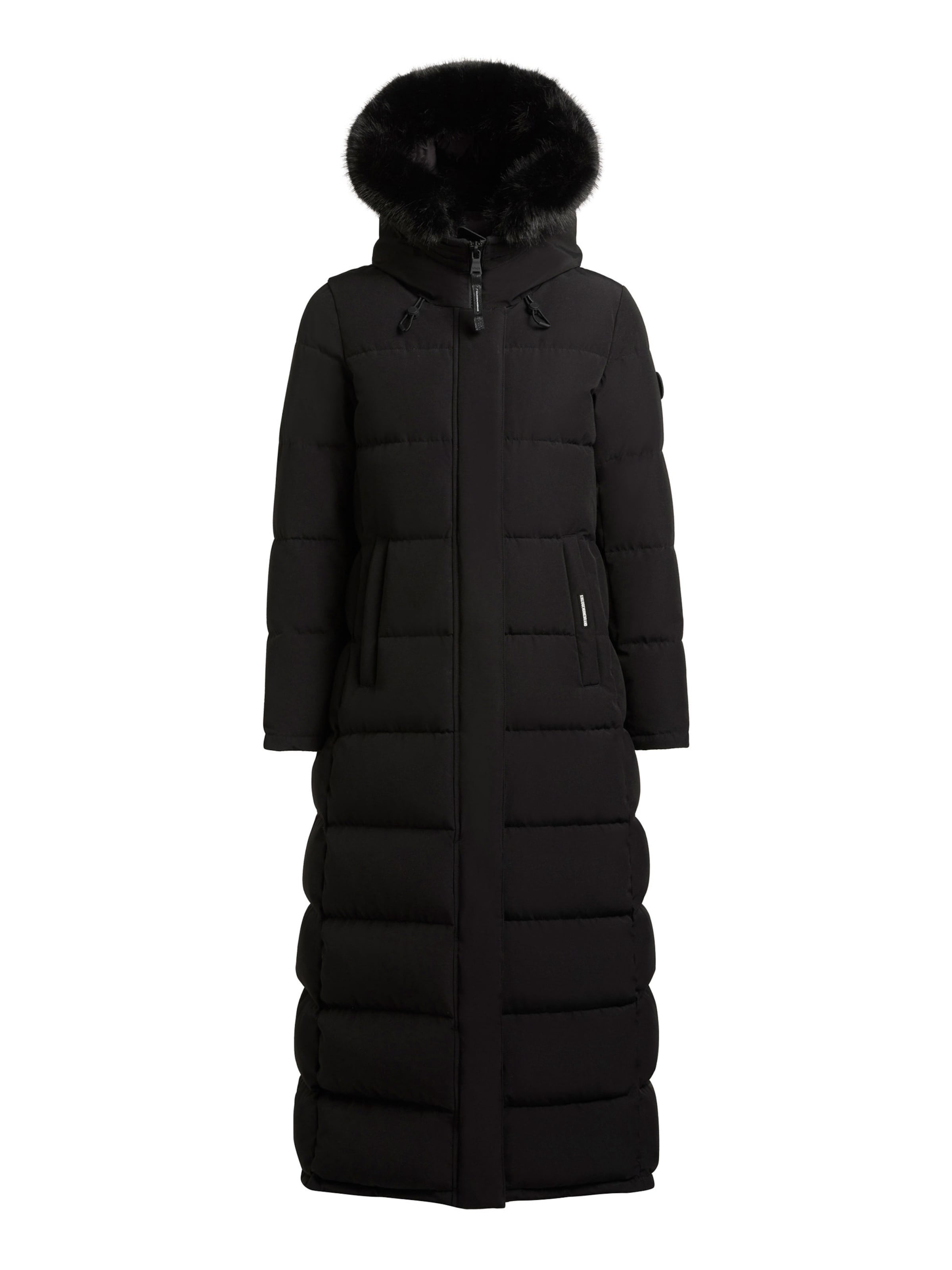 juoda khujo Žieminis paltas &#x27;Edem2&#x27;: priekis