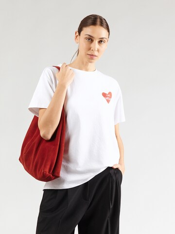 Maglietta 'PCSKYLAR' di PIECES in bianco