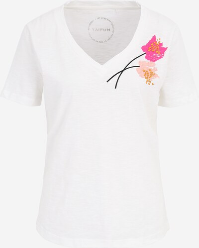TAIFUN T-Shirt in mischfarben / weißmeliert, Produktansicht