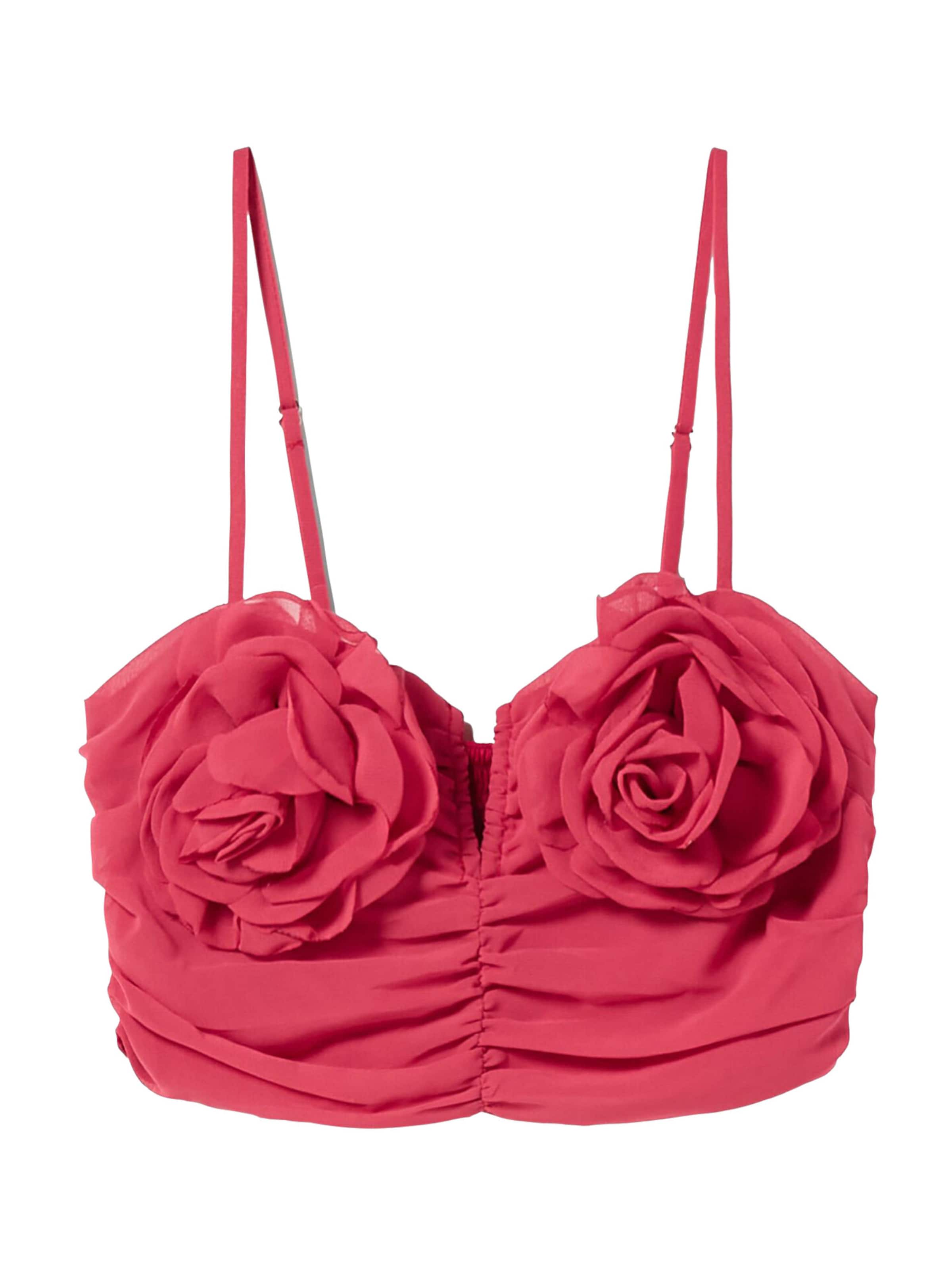 Top di Bershka in rosa: frontale