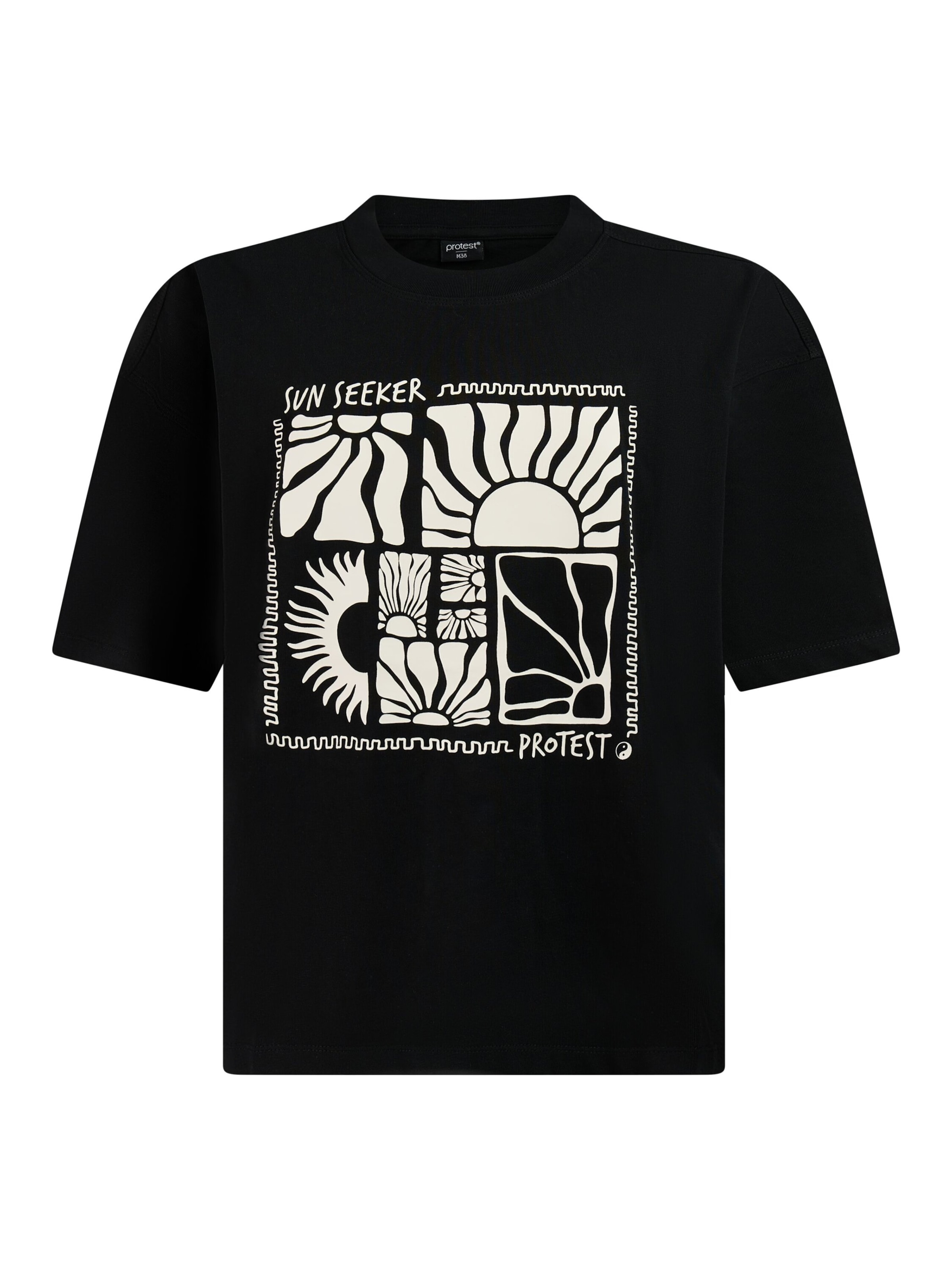 T-shirt 'PRTArela' PROTEST en noir : devant