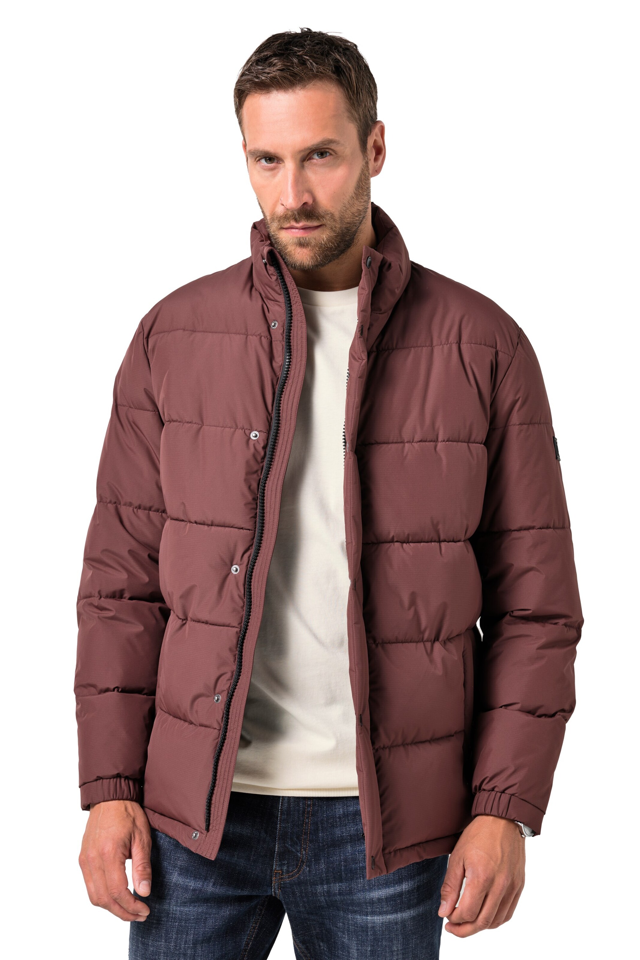 JP1880 Winter Jacket in Brown: front