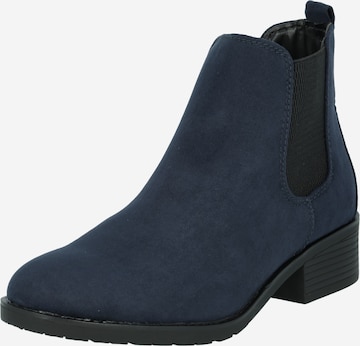 Dorothy Perkins Chelsea Boots 'Megan' in Blue: front