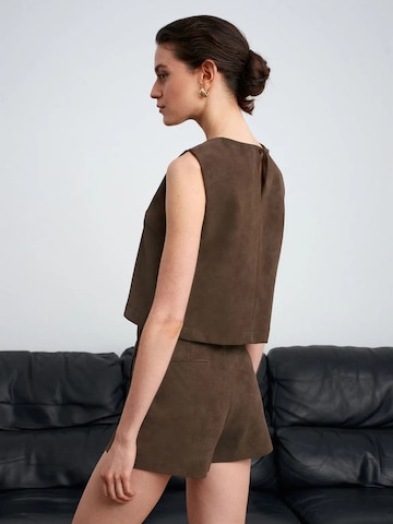 Gilet Dilvin en marron