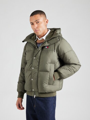 Tommy Jeans Winter jacket in Green: front