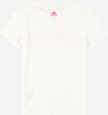 ADIDAS SPORTSWEAR - Camiseta funcional 'Essentials Linear Logo   Fit' en blanco