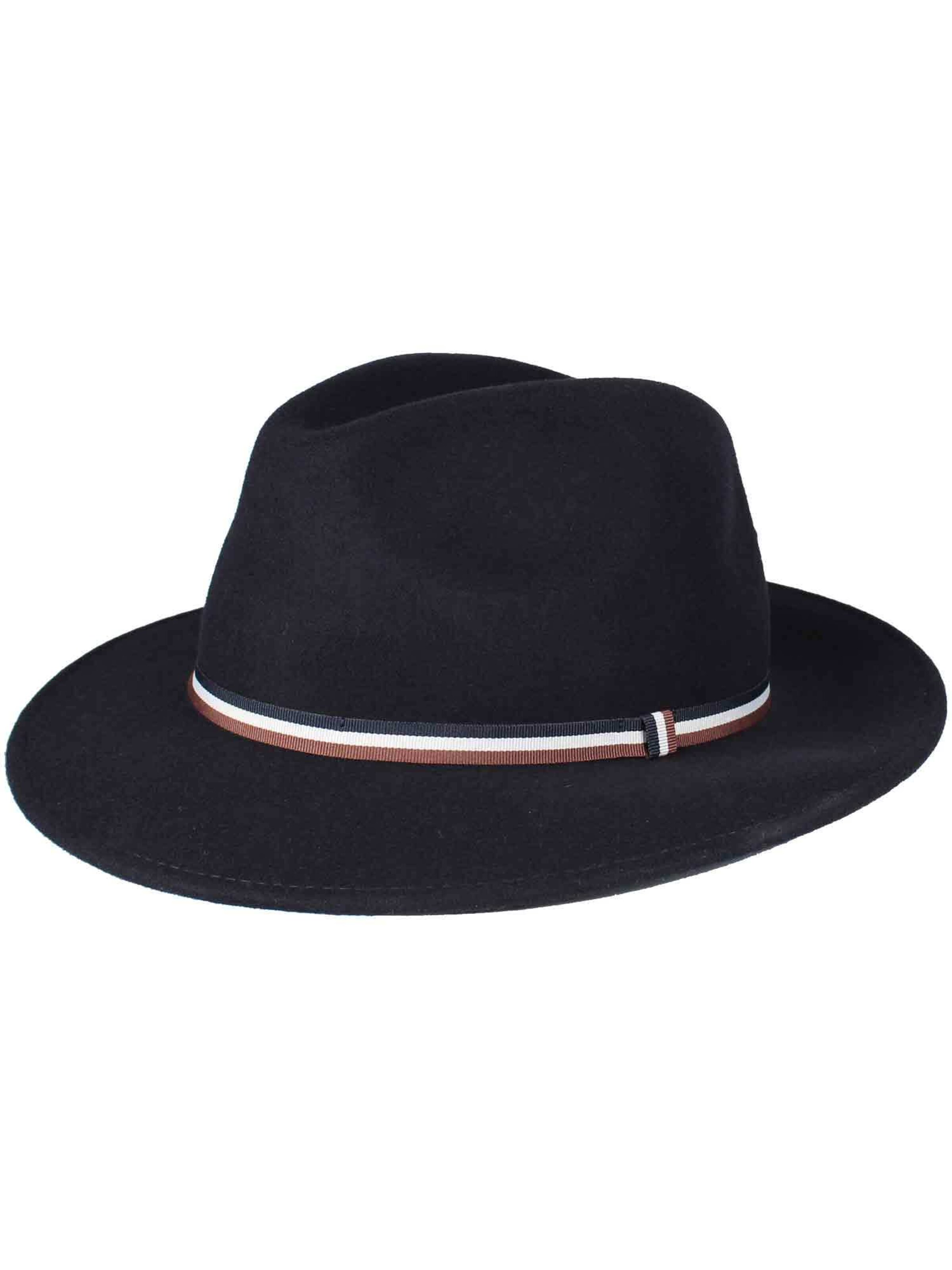bugatti Hat 'Fedora' in Blue: front