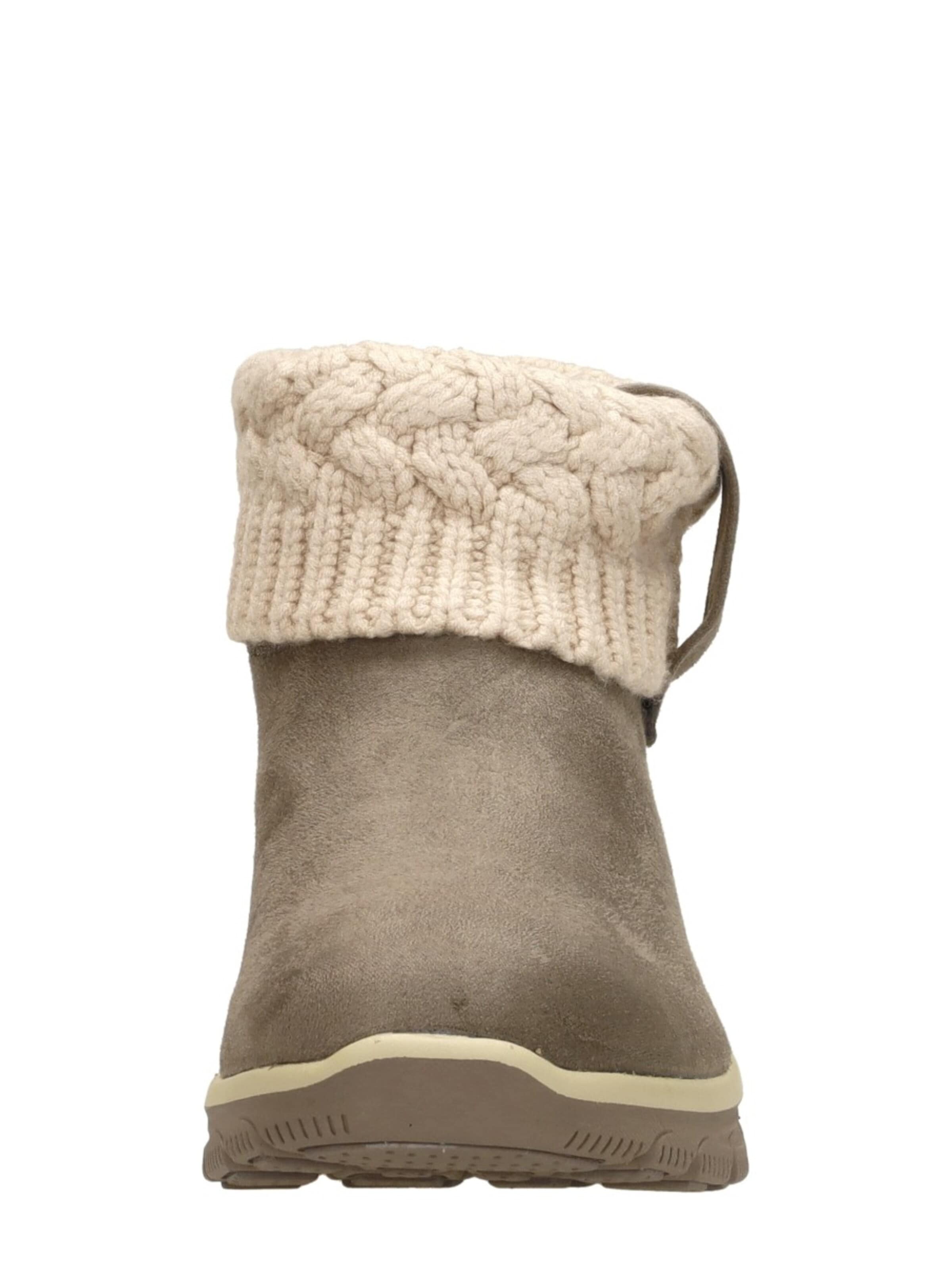 SKECHERS Boots 'Enkellaarsjes Plat' in Grey