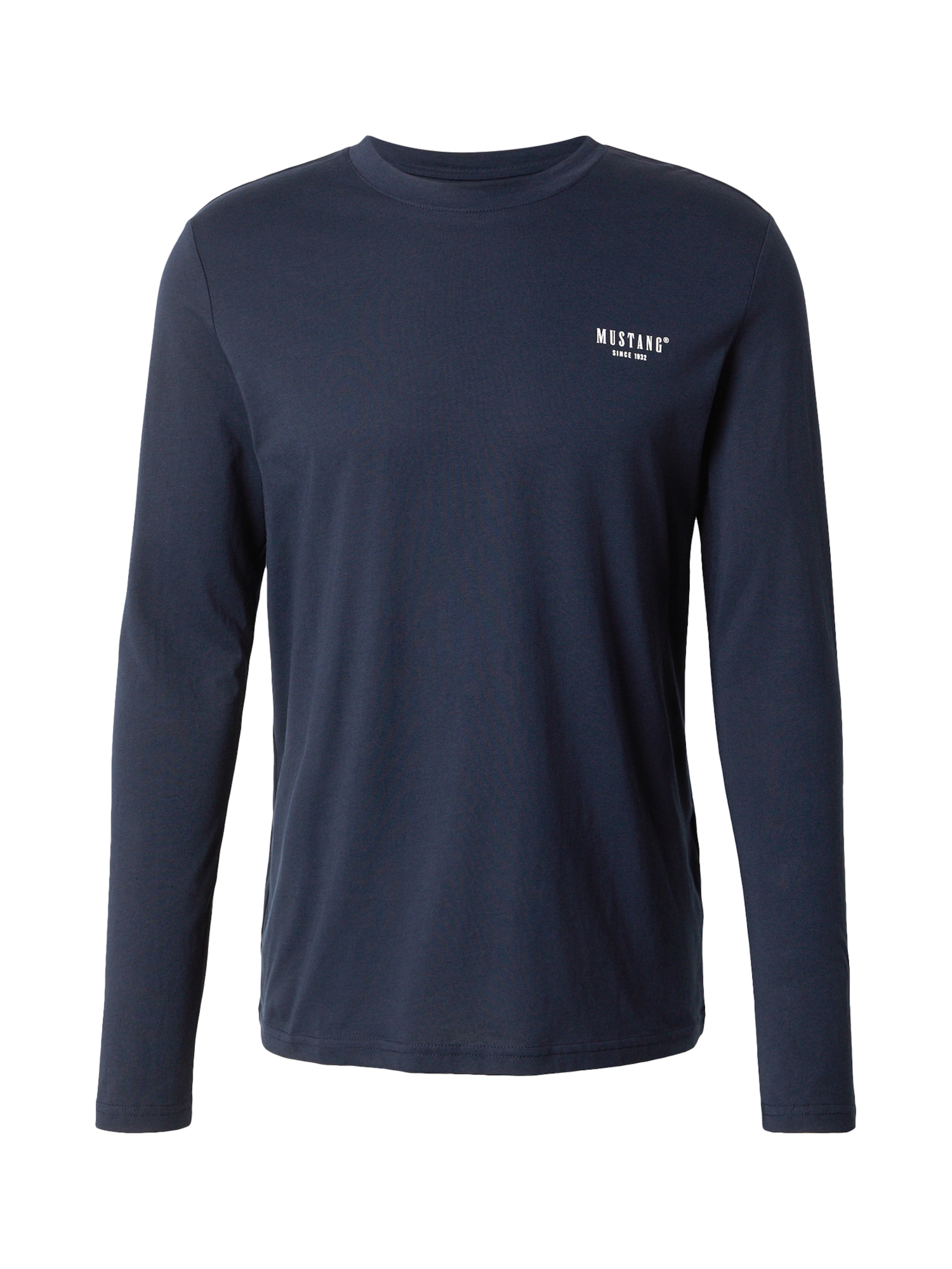 Tricou 'ASHEVILLE' de la MUSTANG pe albastru: față