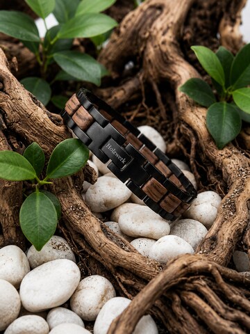 Holzwerk - Pulsera 'BORNSEE' en marrón