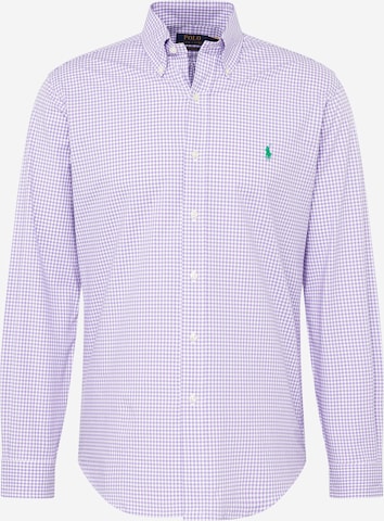 Polo Ralph Lauren Button Up Shirt in Purple: front