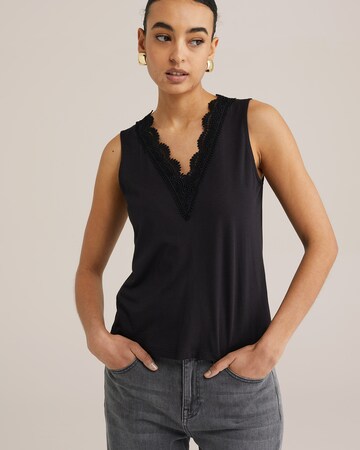 WE Fashion T-Shirt in Schwarz: Vorderseite