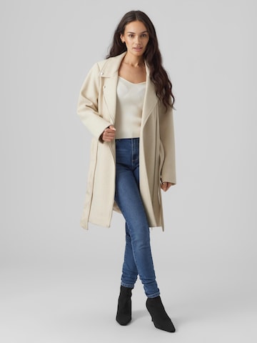 VERO MODA Between-Seasons Coat 'Pop' in Beige