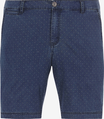 Charles Colby Loose fit Pants 'Baron Gene' in Blue: front