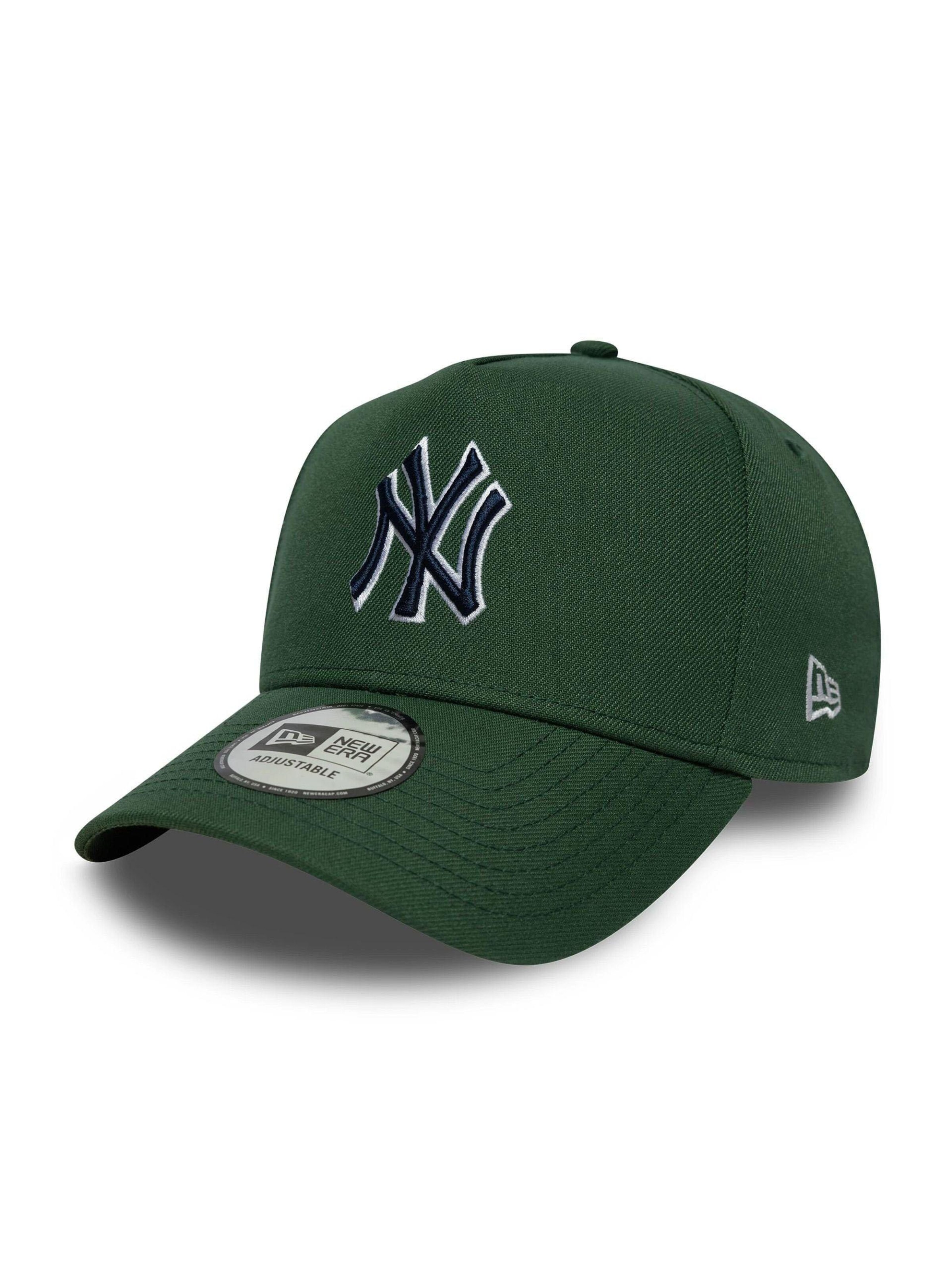 NEW ERA Cap 'New York Yankees Outline Script' in Green: front