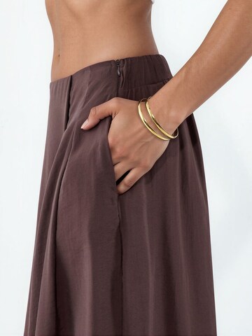 Wide leg Pantaloni di Hiccup in marrone