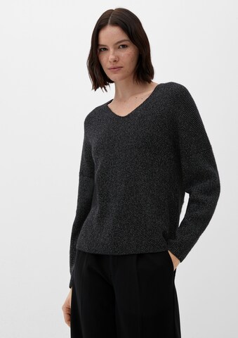 s.Oliver Pullover in Schwarz: Vorderseite