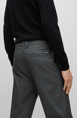 BOSS Black Regular Pleated Pants 'Kane-L' in Grey