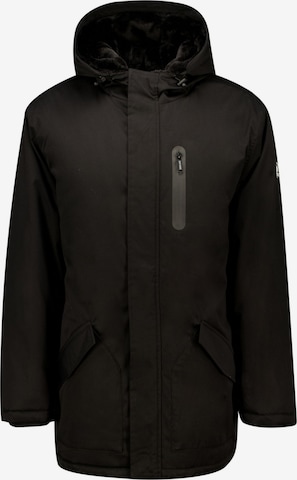 Parka mi-saison Deeluxe en noir : devant