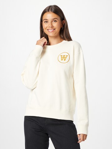 WOOD WOOD Sweatshirt 'Jess' in Wit: voorkant