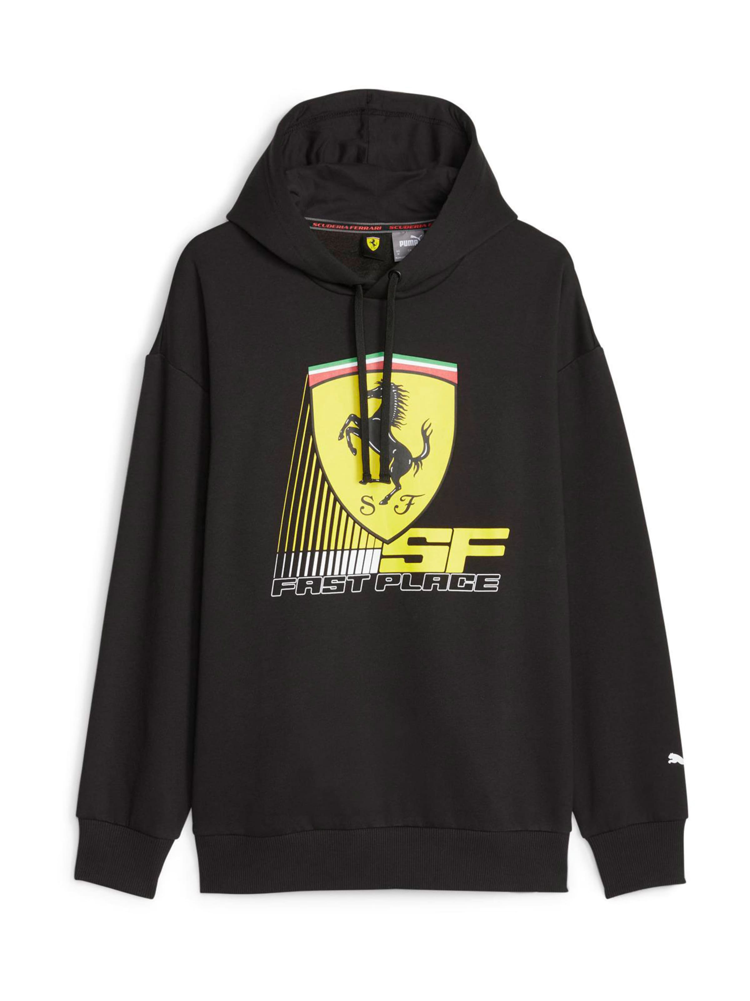 PUMA Athletic Sweatshirt Scuderia Ferrari in Black ABOUT YOU