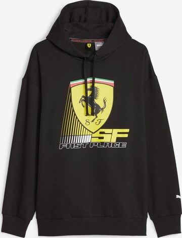 PUMA Athletic Sweatshirt 'Scuderia Ferrari' in Black: front