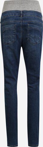 Mamalicious Curve Slimfit Jeans 'Savanna' in Blau