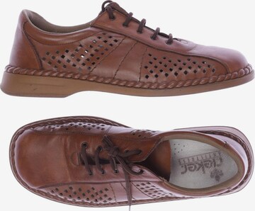 Rieker Flats & Loafers in 43 in Brown: front