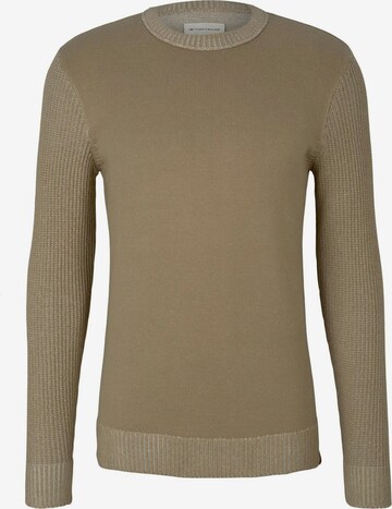 TOM TAILOR Sweater in Beige: front