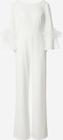 Adrianna Papell Jumpsuit in White: front