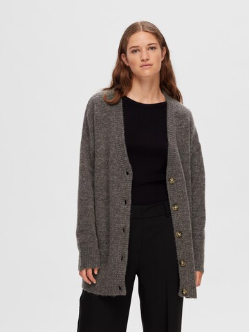 SELECTED FEMME Cardigan 'Maline' i grå: forside