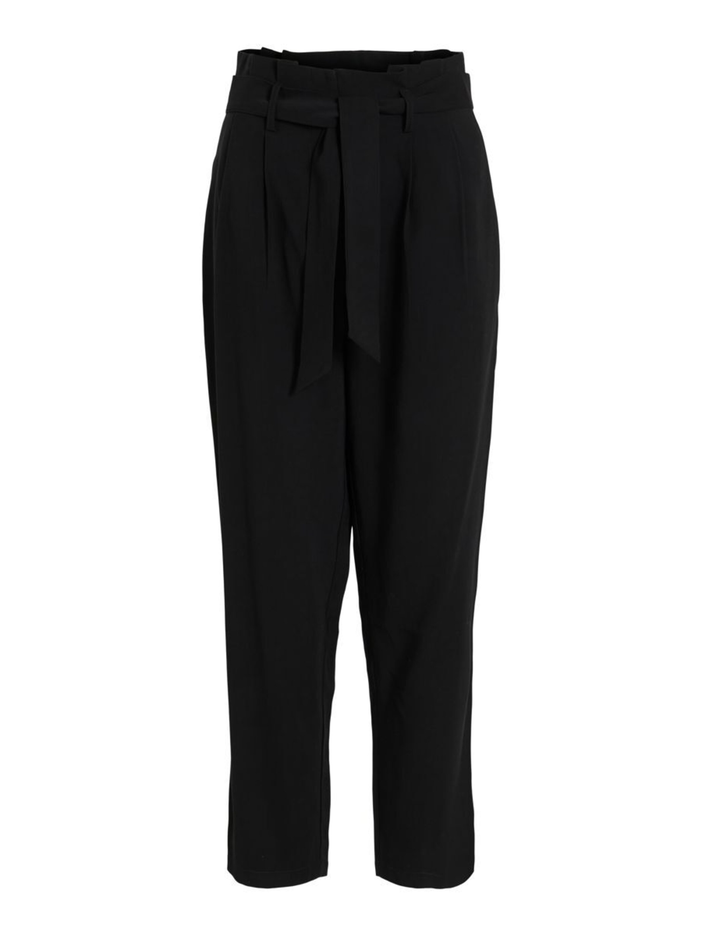 VILA Pleat-front trousers 'VIKaya' in Black: front