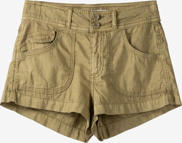 Bershka Regular Shorts in Grün: predná strana