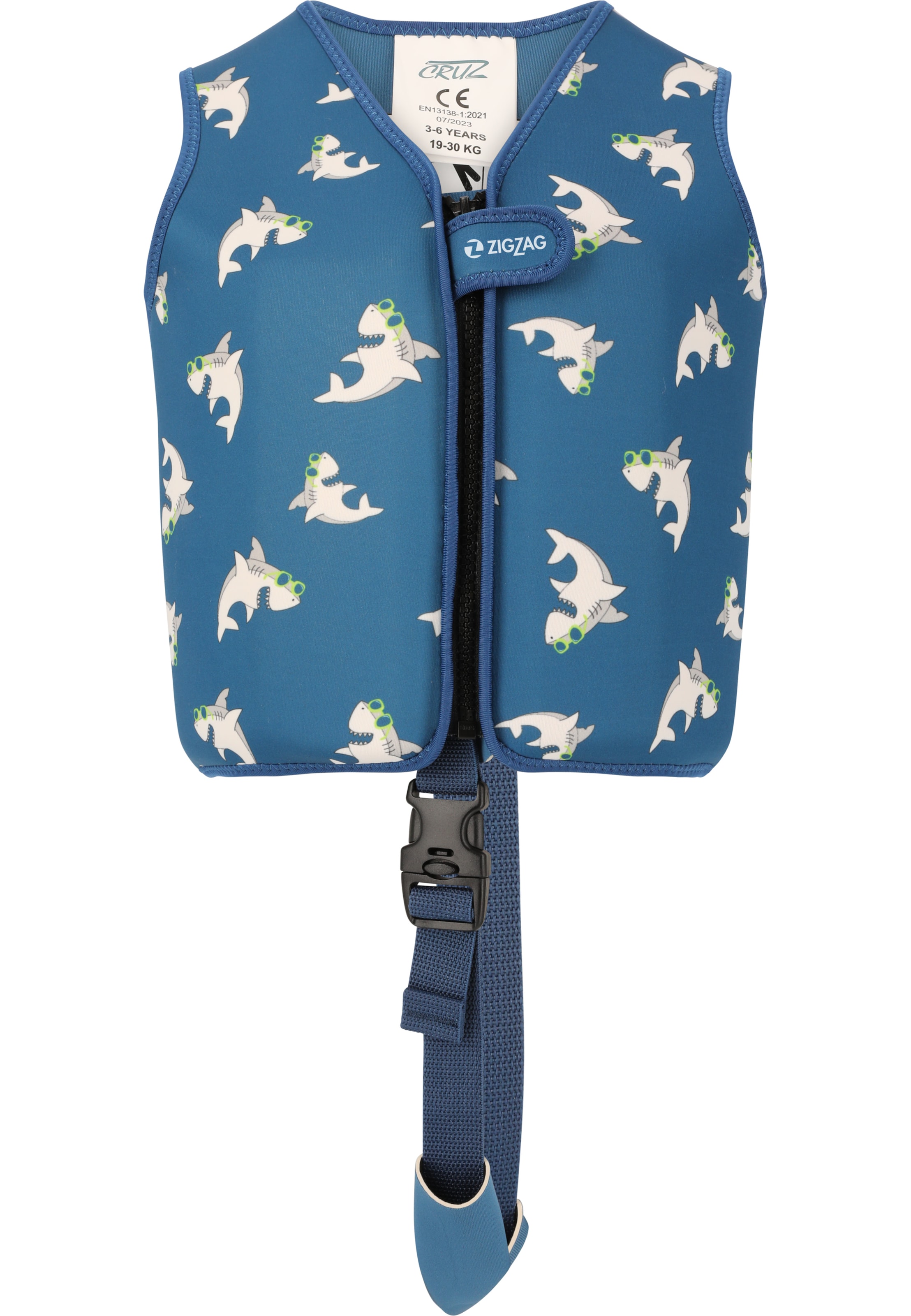 ZigZag Schwimmweste 'Lamai' in Blau: Vorderseite