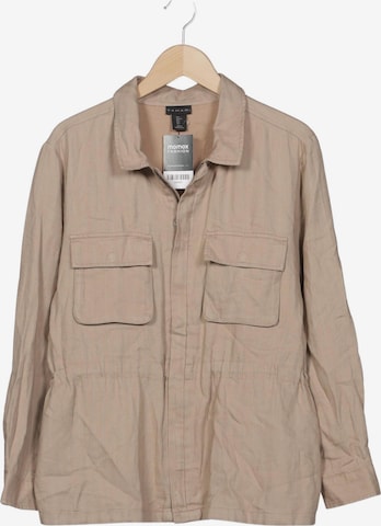 Elie Tahari Jacke L in Beige: Vorderseite