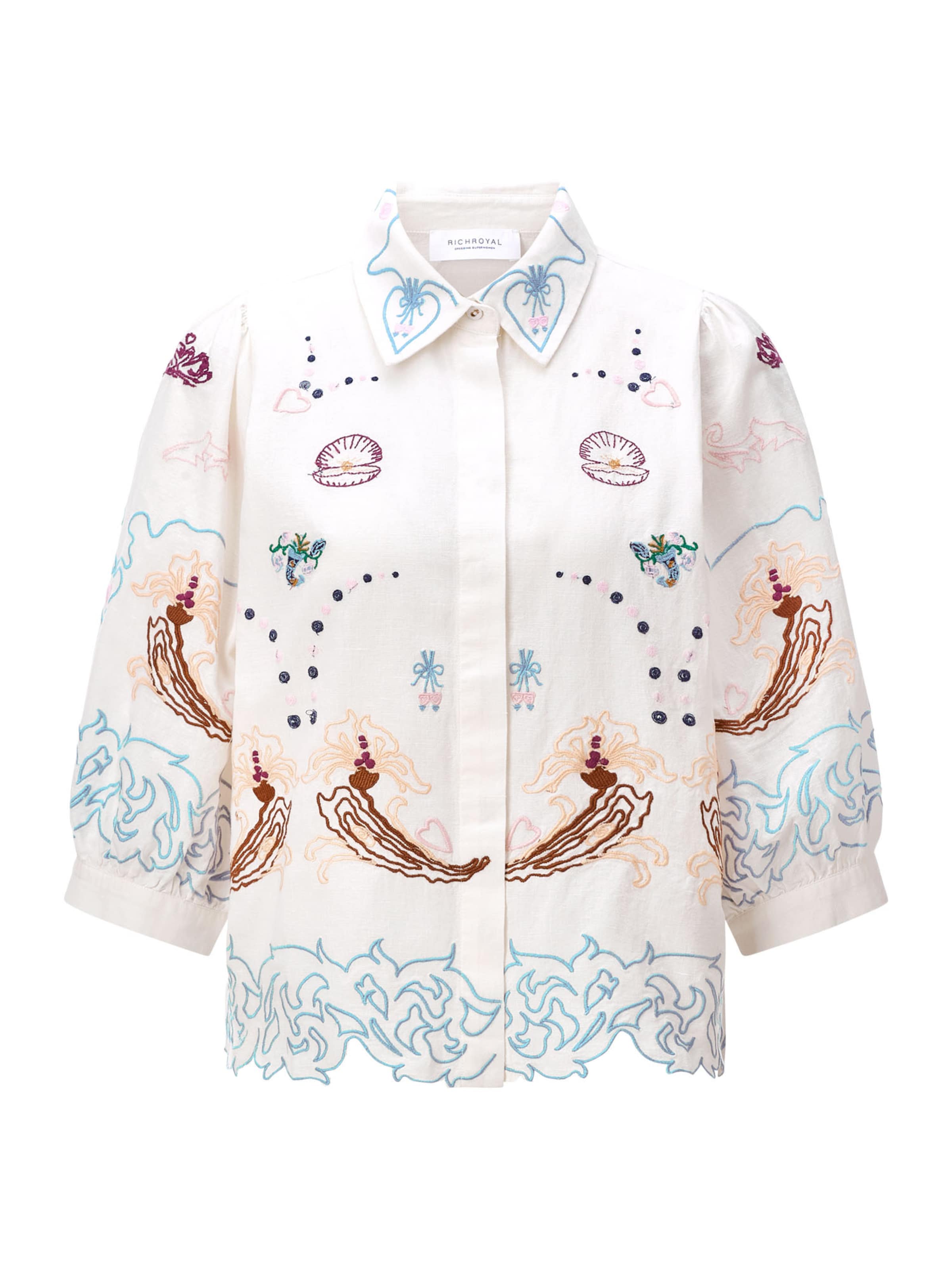 Camicia da donna di Rich & Royal in bianco: frontale
