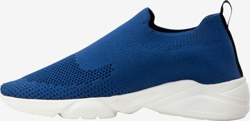 Scarpa slip-on di DreiMaster Maritim in blu: frontale