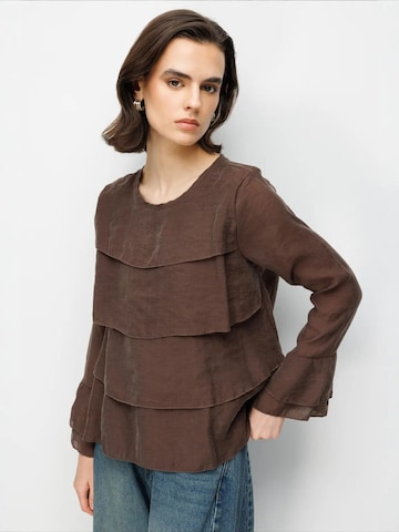 MixRay Blouse 'Blusen' in Bruin