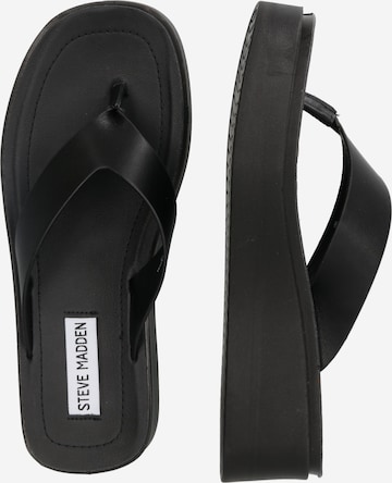 STEVE MADDEN T-Bar Sandals 'CARLENE' in Black