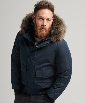 Superdry Between-Season Jacket 'Everest' in Blue: front