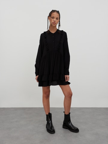 EDITED Shirt Dress 'Bijou' in Black