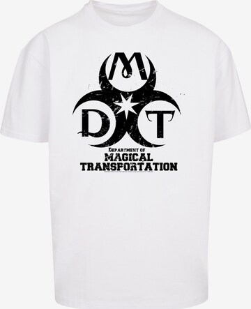 F4NT4STIC Shirt 'Harry Potter Department Of Magical Transportation' in Wit: voorkant