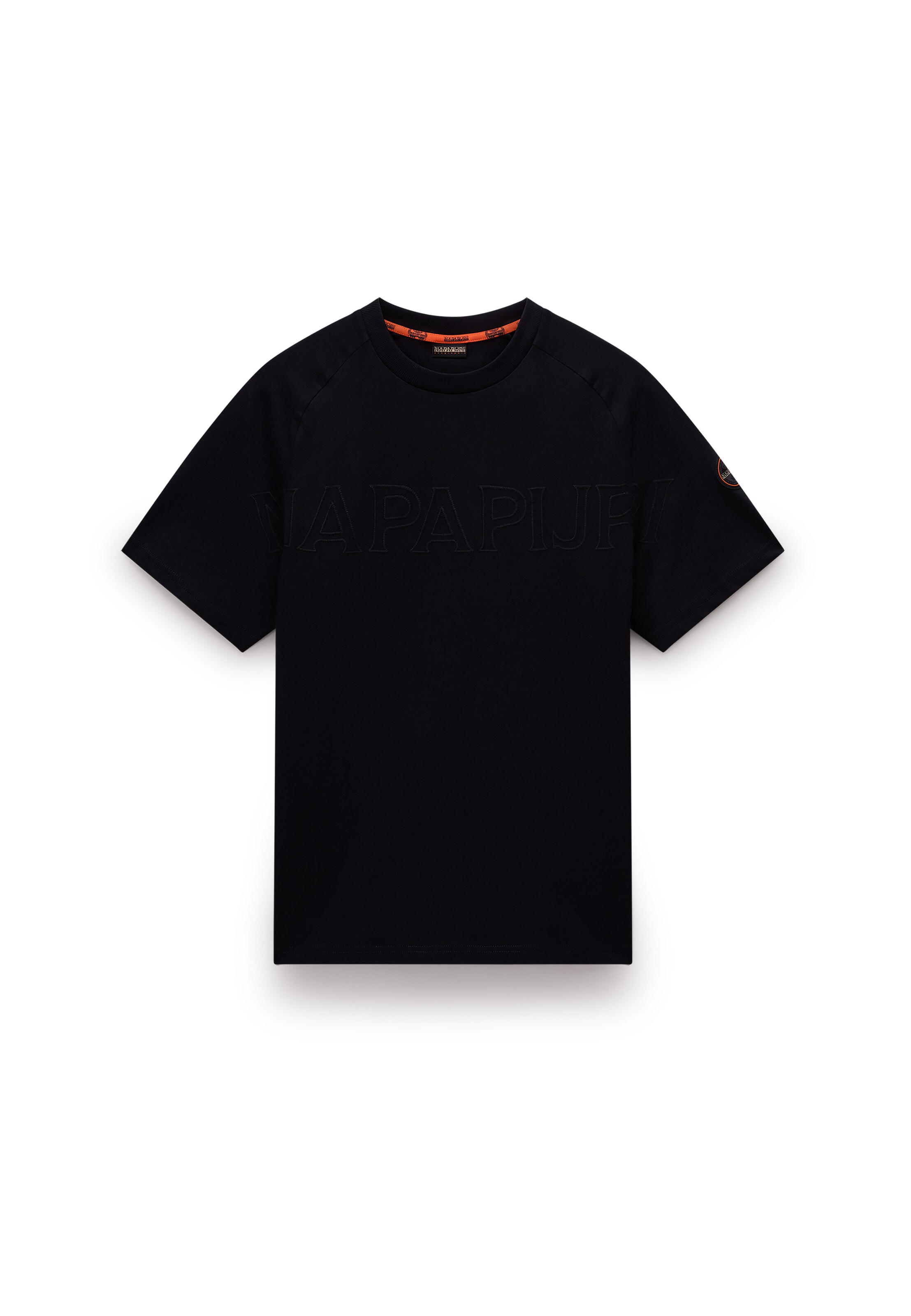NAPAPIJRI Тениска в черно: отпред