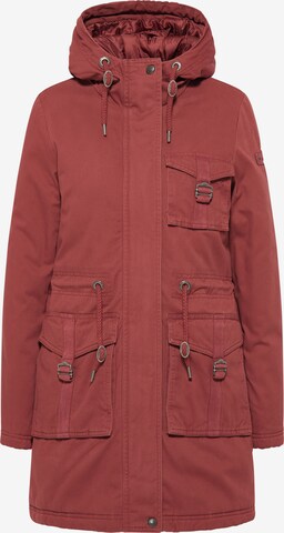 Parka d’hiver DreiMaster Vintage en rouge : devant