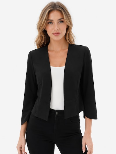 KoJooin Blazer '3/4 Arm Blazer für Damen Kurz Cardigans Elegant Sommer Business Jacke Open Front Strickjacken'‌‌‌‌‌‌‌ in 44 in schwarz, Produktansicht