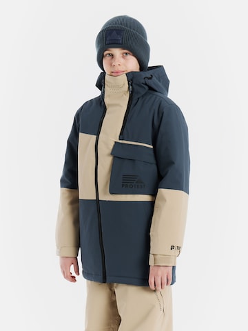 PROTEST Athletic Jacket 'PRTTrax JR' in Blue: front